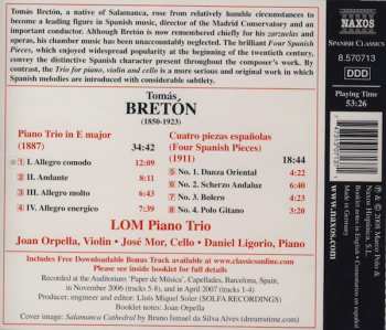 CD Daniel Ligorio: Four Spanish Pieces / Piano Trio In E Major