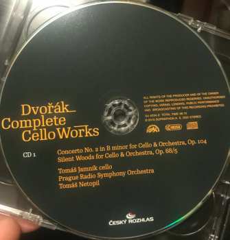 2CD Tomáš Jamník: Dvorák Complete Cello Works