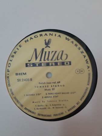 LP Tomasz Stańko: Music 81 LTD