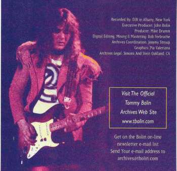 LP Tommy Bolin Band: Live 9/19/76 LTD