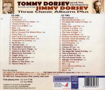 2CD Tommy Dorsey And His Orchestra: Three Classic Albums Plus: The Fabulous Dorseys Vol. 1+2 / Sentimental And Swinging / The Great T.D.