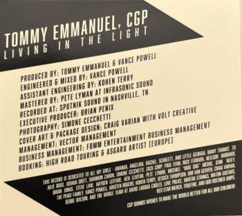 CD Tommy Emmanuel: Living In The Light