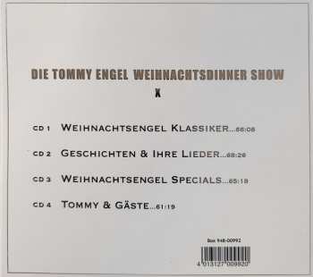 4CD/Coffret Tommy Engel: Weihnachtsengel X (Die Tommy Engel Weihnachtsdinner Show)