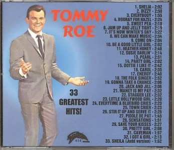 CD Tommy Roe: 33 Greatest Hits