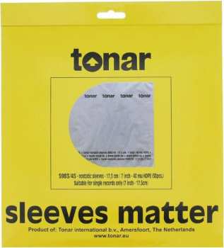 Technique audio Tonar Nostatic Sleeves