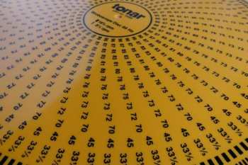 Technique audio Tonar Yellow Acrylic Stroboscope Disc