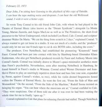 CD Tony Conrad: Outside The Dream Syndicate