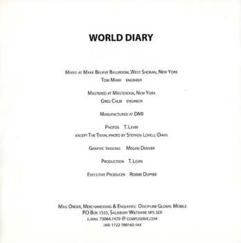 CD Tony Levin: World Diary