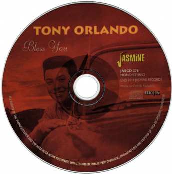CD Tony Orlando: Bless You