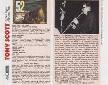 2CD Tony Scott: Three Classic Albums Plus: 52nd St. Scene / Tony Scott In Hi-Fi / The Touch Of Tony Scott / Newport 1958