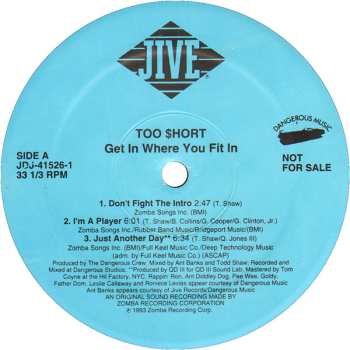 2LP Too Short: Get In Where You Fit In