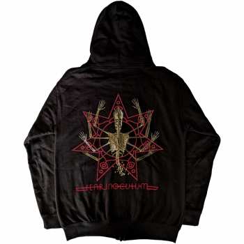 Marchandises Tool: Tool Unisex Zipped Hoodie: Skeleton Tour 2022 (back Print) (small) (ex-tour) S