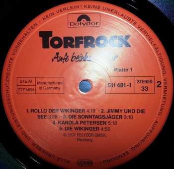2LP Torfrock: Aufe Beinharte Tour