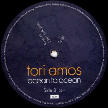 2LP Tori Amos: Ocean to Ocean