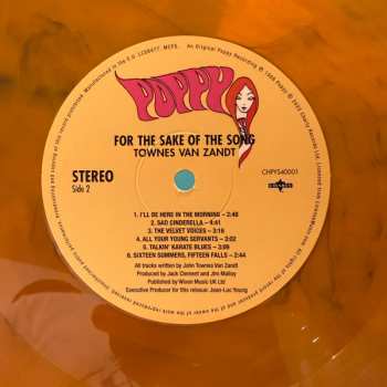 LP Townes Van Zandt: For The Sake Of The Song CLR | LTD