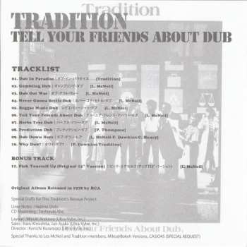 CD Tradition: ...Tell Your Friends About Dub. +1