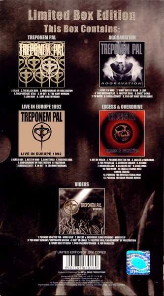 4CD/DVD/Coffret Treponem Pal: Furytales LTD | DIGI
