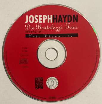 CD Joseph Haydn: Die Bartolozzi-Trios Hob Xv:27-29
