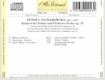 CD Pyotr Ilyich Tchaikovsky: Konzert Für Violine und orchester D-dur 