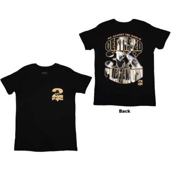 Marchandises Tupac: Tupac Unisex T-shirt: Platinum (back Print) (small) S