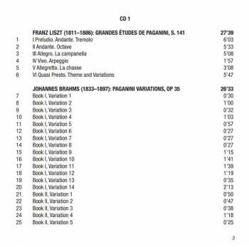 2CD Johannes Brahms: Paganini Variations / Paganini Rhapsody