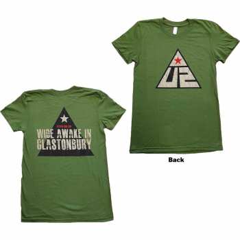 Marchandises U2: Dámské Tričko Glastonbury 2011 Pyramid Stage M