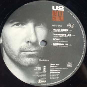 2LP U2: Rattle And Hum