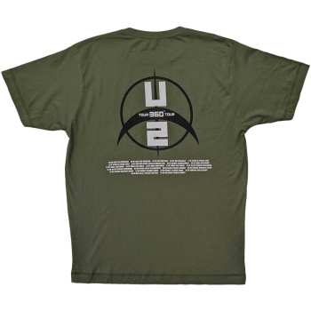 Marchandises U2: U2 Unisex T-shirt: 360 Degree Tour 2009 Drip (back Print & Ex-tour) (medium) M