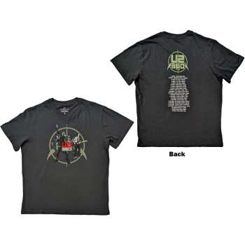 Marchandises U2: U2 Unisex T-shirt: 360 Degree Tour 2010 Band Photo (back Print & Ex-tour) (x-large) XL
