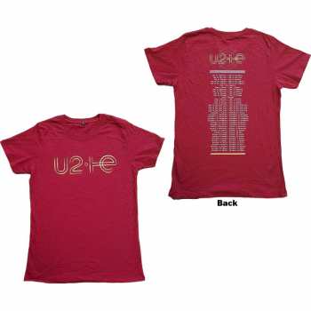 Marchandises U2: Tričko I+e 2015 Tour Dates S