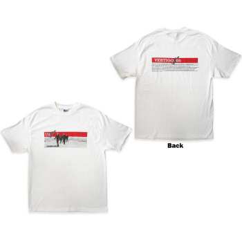 Marchandises U2: U2 Unisex T-shirt: Vertigo 2005 Band Photo (back Print & Ex-tour) (x-large) XL