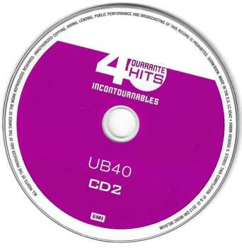 2CD UB40: Quarante Hits Incontournables