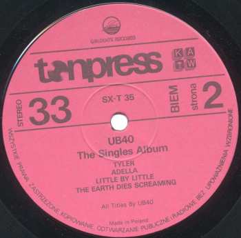 LP UB40: The Singles Album