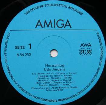 LP Udo Jürgens: Herzschlag