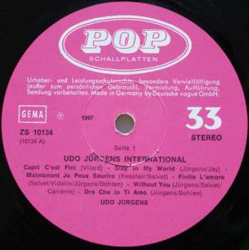 LP Udo Jürgens: International