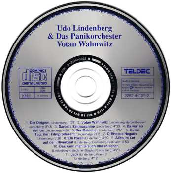 CD Udo Lindenberg Und Das Panikorchester: Votan Wahnwitz