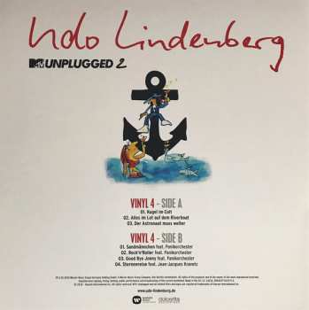 4LP Udo Lindenberg: MTV Unplugged 2 - Live Vom Atlantik (Viermaster-Vinyl-Edition) LTD