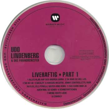 5CD/Coffret Udo Lindenberg: Original Album Series Vol. 3 - Live & Rare