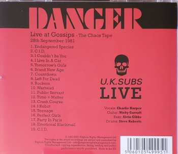 CD UK Subs: Danger (U.K. Subs Live)