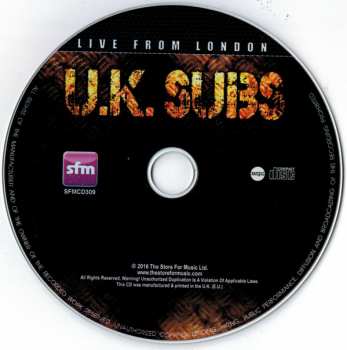 CD UK Subs: Live From The Camden Palace DIGI