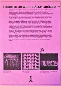 LP Ultravox: Systems Of Romance