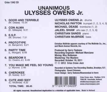 CD Ulysses Owens: Unanimous