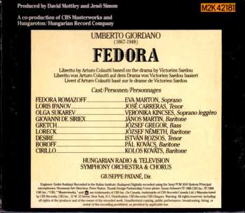 2CD/Coffret José Carreras: Fedora