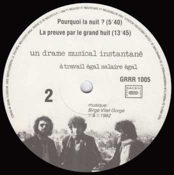 LP Un Drame Musical Instantané: À Travail Égal Salaire Égal