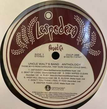 LP Uncle Walt's Band: Anthology: Those Boys From Carolina, They Sure Enough Could Sing