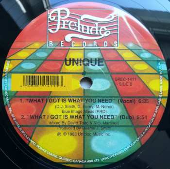 LP Unique: You Make Me Feel So Good / What I Got Is What You Need