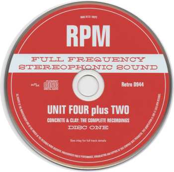 2CD Unit Four Plus Two: Concrete & Clay - The Complete Recordings