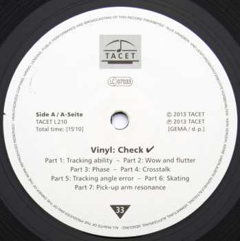 LP Unknown Artist: Vinyl: Check LTD