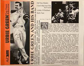 2CD Urbie Green: Five Classic Albums: All About Urbie Green And His Big Band / Blues And Other Shades Of Green / Urbie Green And His Band / Urbie Green Septet / Urbie: East Coast Jazz