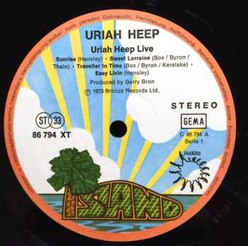 2LP Uriah Heep: Uriah Heep Live